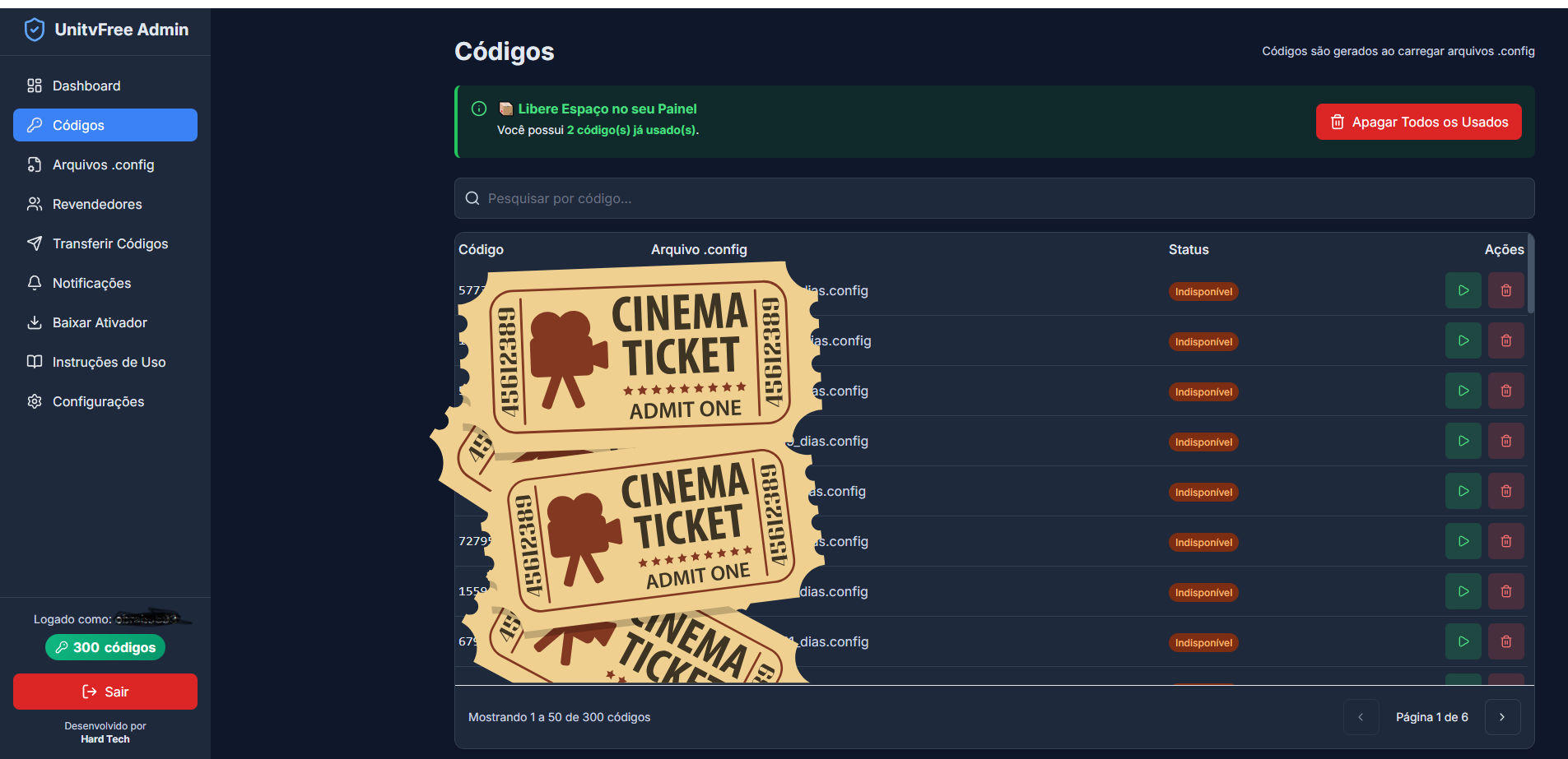 Painel Administrativo UniTV